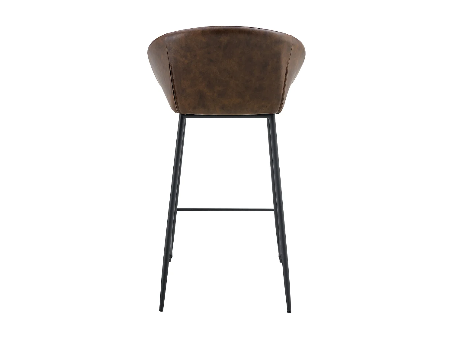 Set van 2 ACHILLE bruine imitatie barkrukken