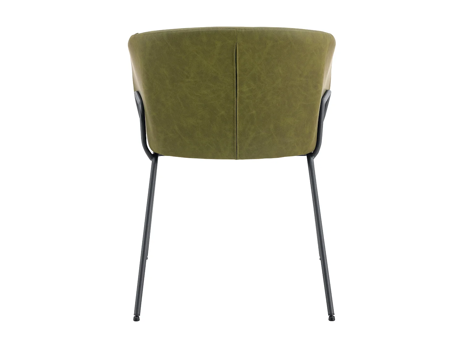 Lot de 2 chaises en simili vert ANDRÉ - HAPPY GARDEN