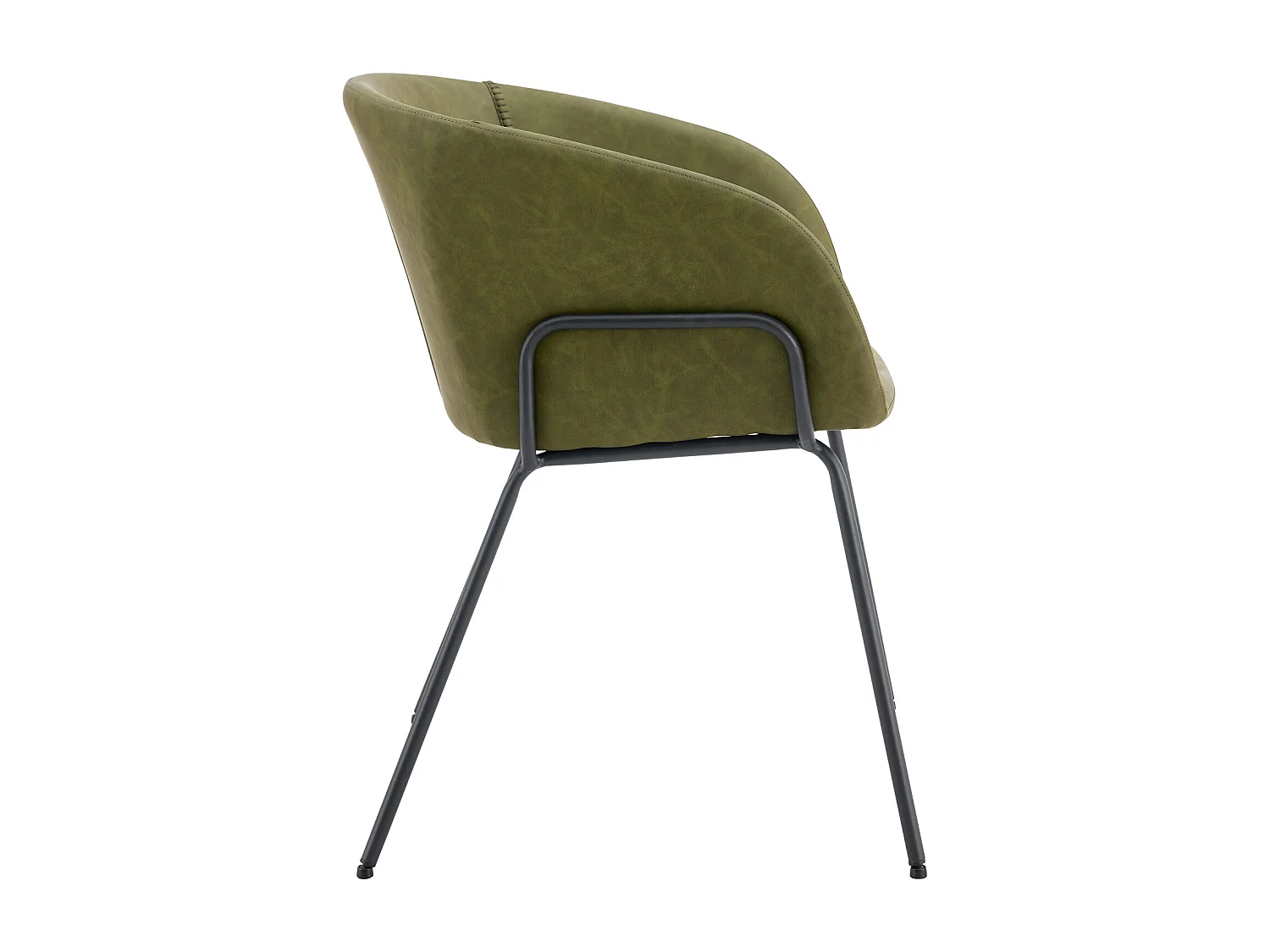 Lot de 2 chaises en simili vert ANDRÉ - HAPPY GARDEN