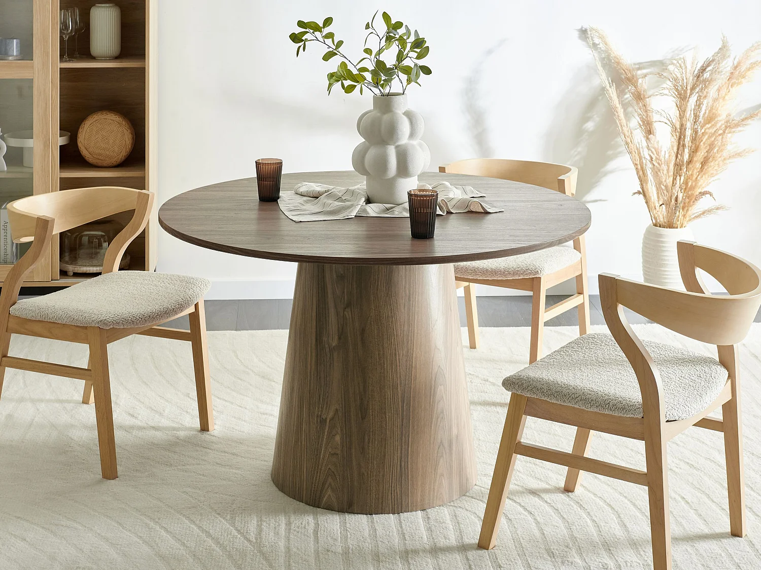 Table de repas OYEN Marron foncé 120 cm 120 cm