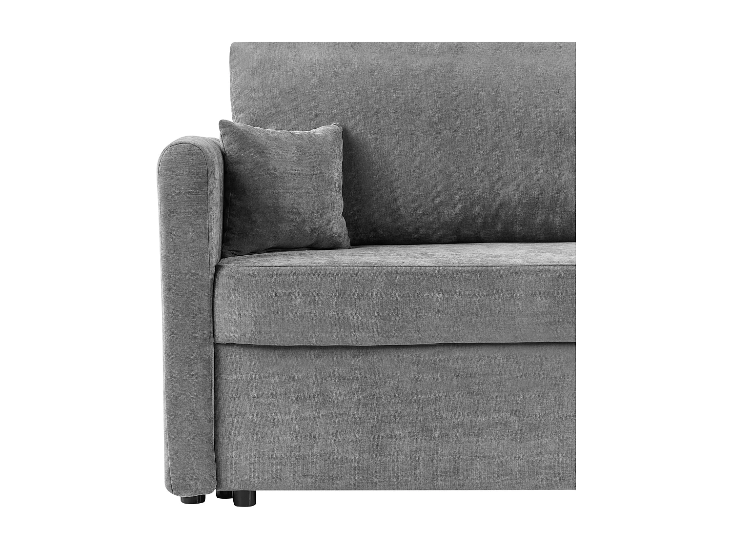 3-Sitzer Sofa mit Schlaffunktion Stauraum Stoffbezug grau Schlafsofa Bleik