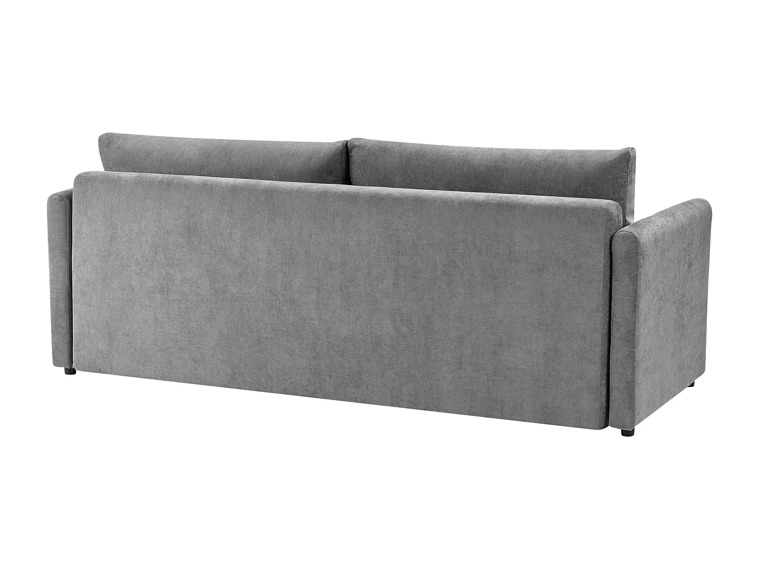 Sofá cama BLEIK Tela Gris claro con almacenaje 3 plazas