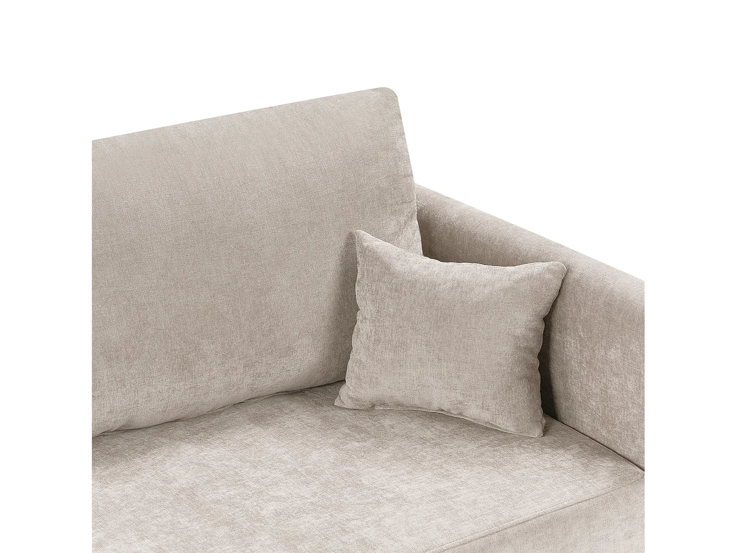 Slaapbank BLEIK Stof Lichtbeige met opbergruimte 3-zitter