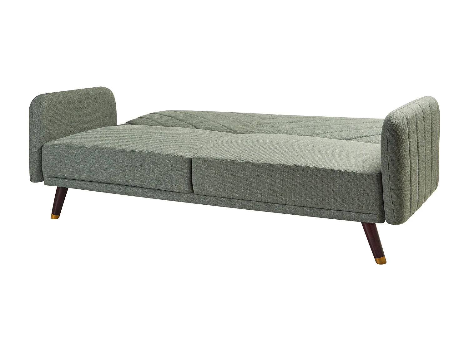 Canapé-lit 3 places SENJA Lin synthétique Vert clair