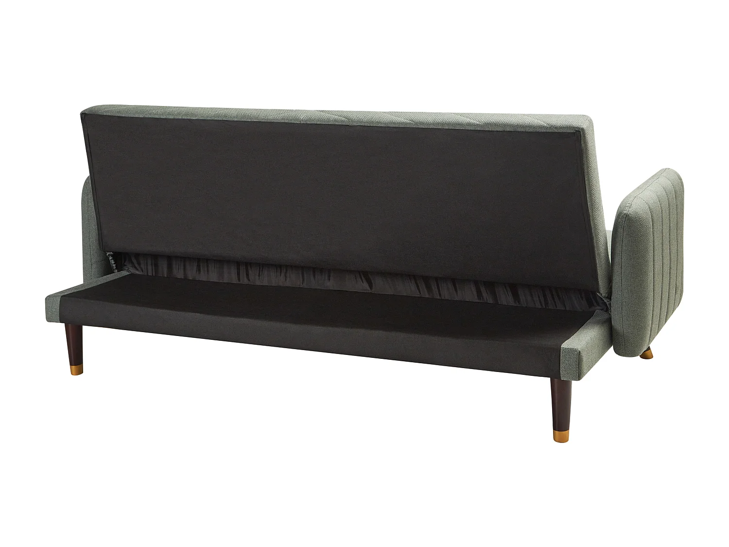 Sofá cama SENJA Lino sintético Verde claro 3 plazas