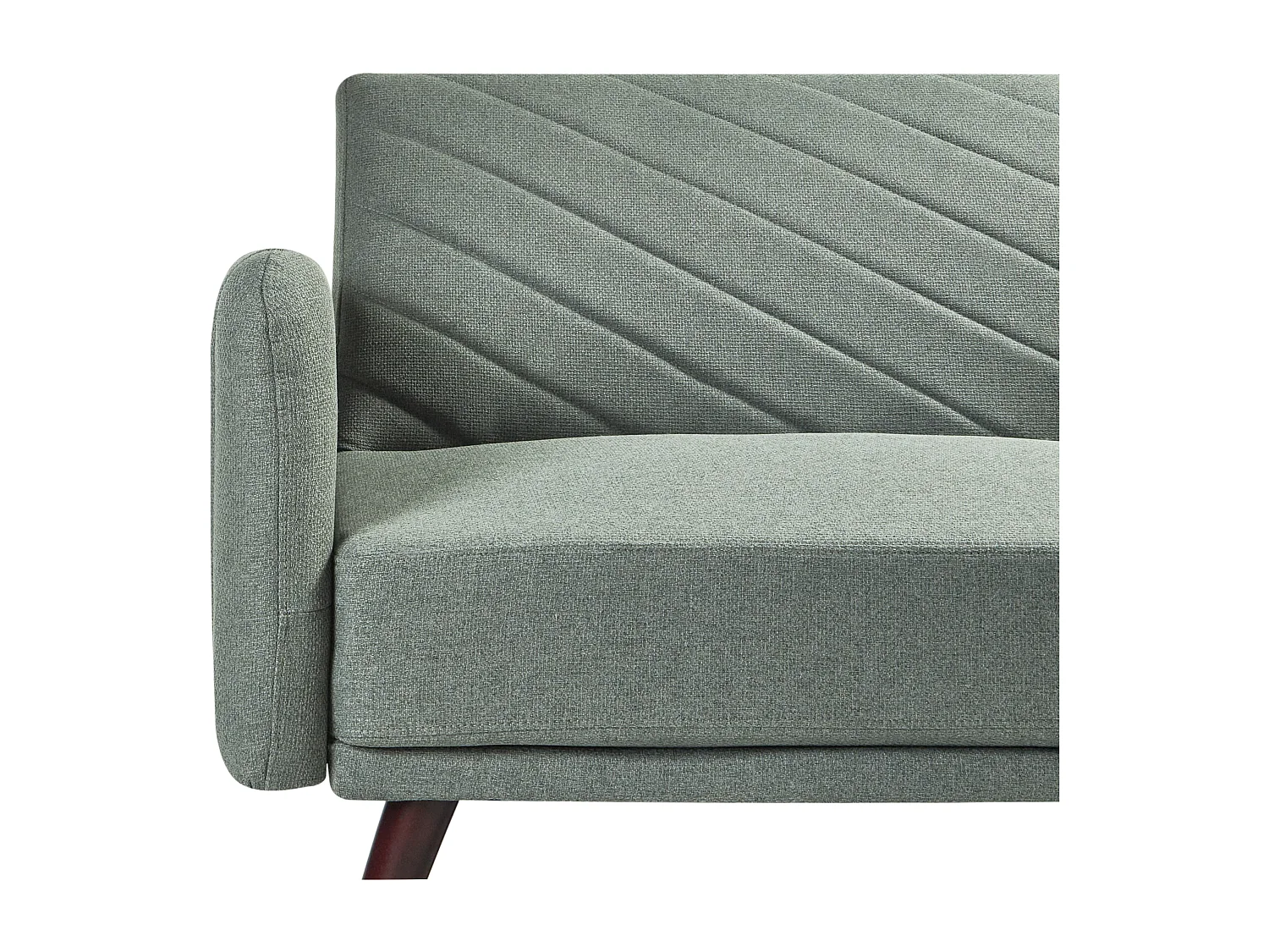 Sofá cama SENJA Lino sintético Verde claro 3 plazas