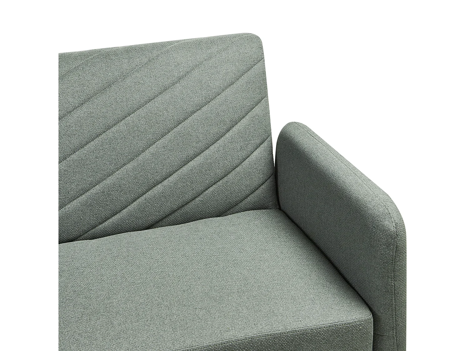 Sofá cama SENJA Lino sintético Verde claro 3 plazas