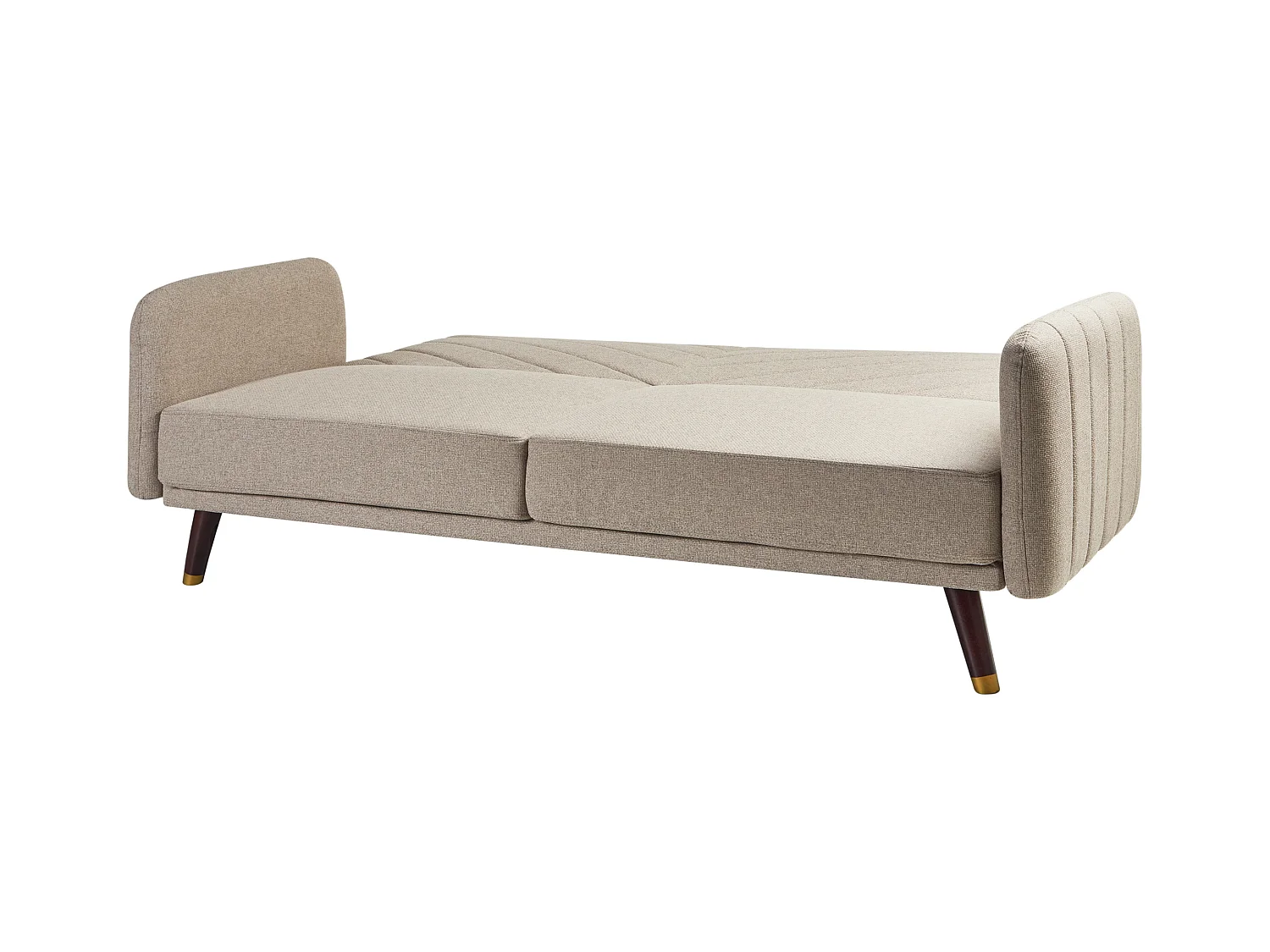 Slaapbank SENJA Kunstlinnen Lichtbruin 3-zitter