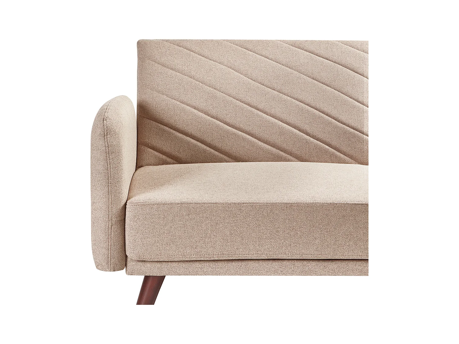 Slaapbank SENJA Kunstlinnen Lichtbruin 3-zitter