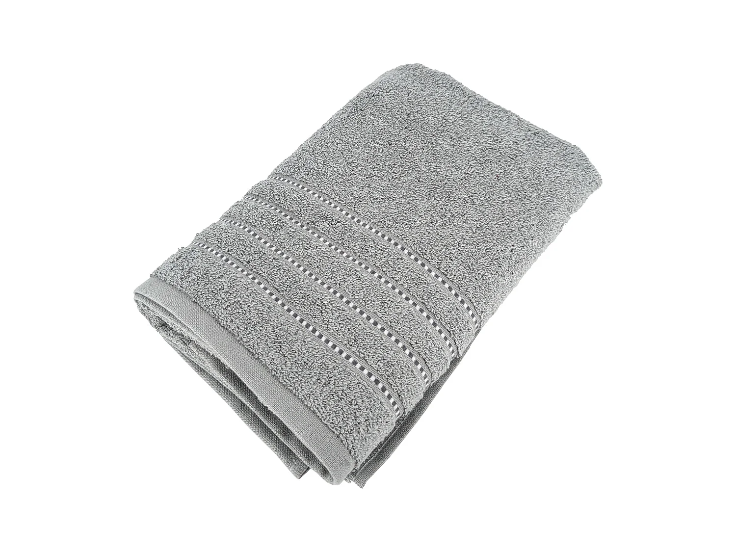 Serviette de toilette 50x100 cm coton 500 g/m² CHARM gris Argent