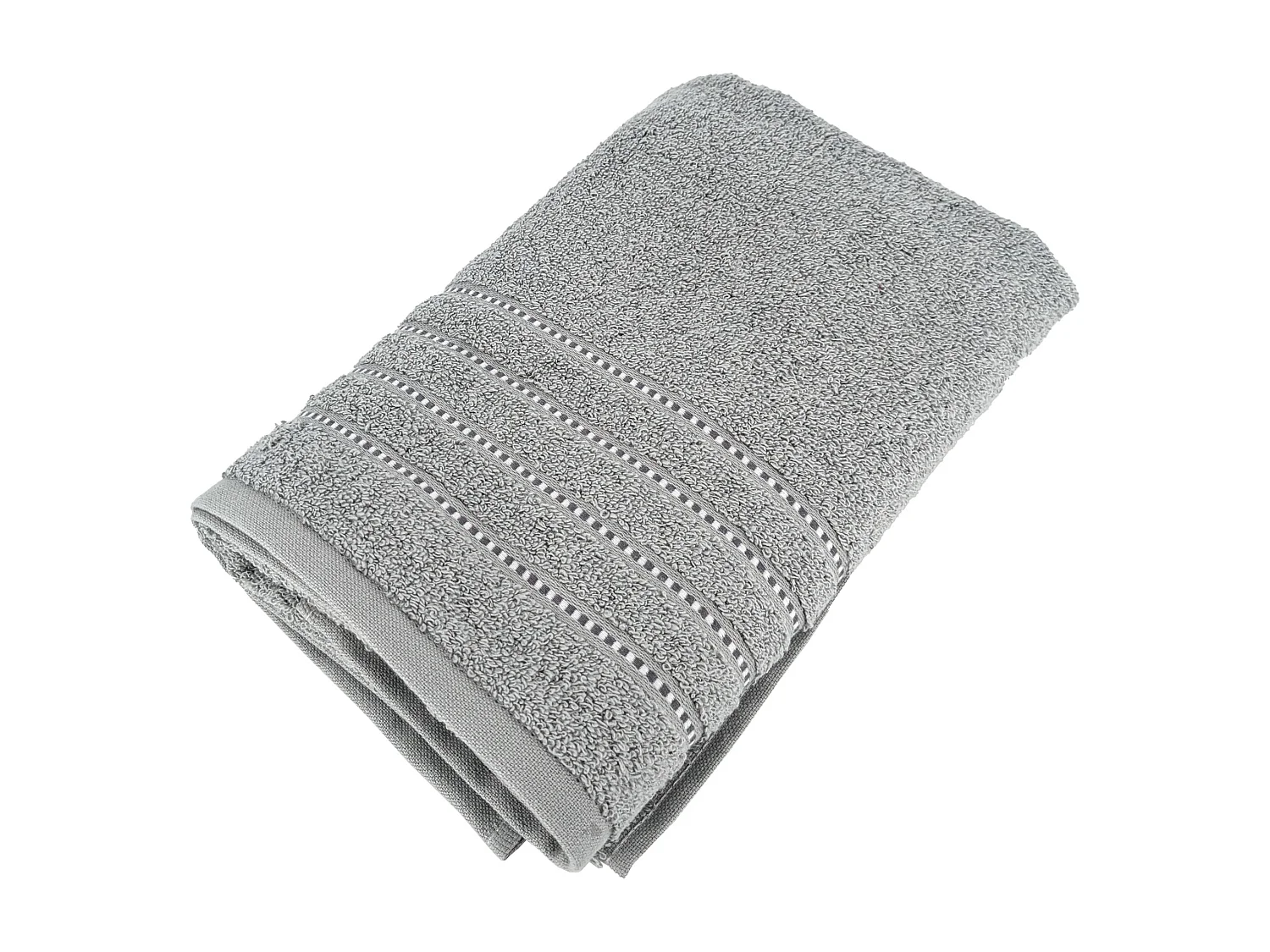 Serviette de toilette 50x100 cm coton 500 g/m² CHARM gris Argent