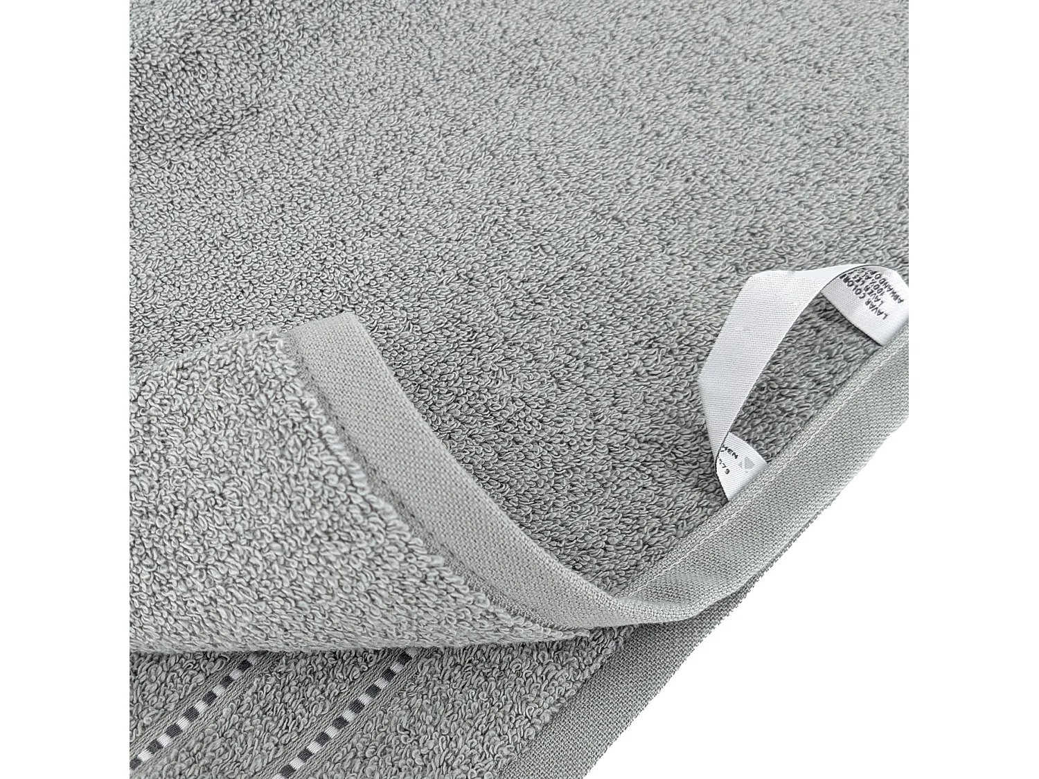 Serviette de toilette 50x100 cm coton 500 g/m² CHARM gris Argent