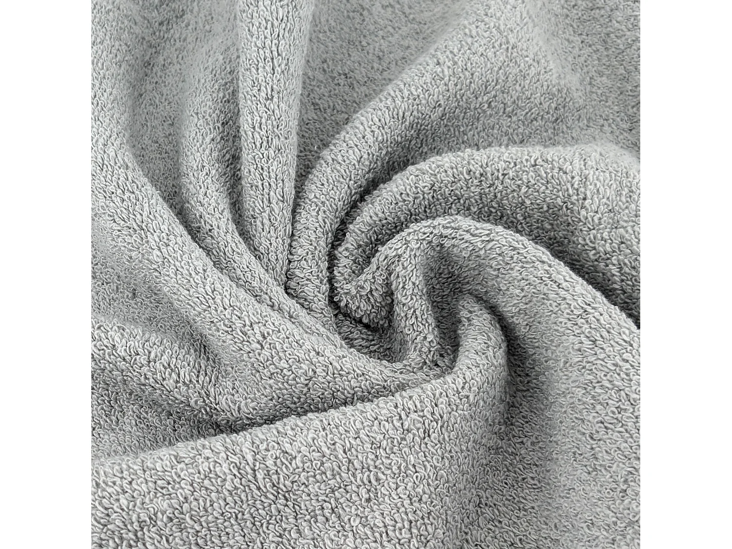 Parure de bain par 4 coton 500 g/m² CHARM gris Argent