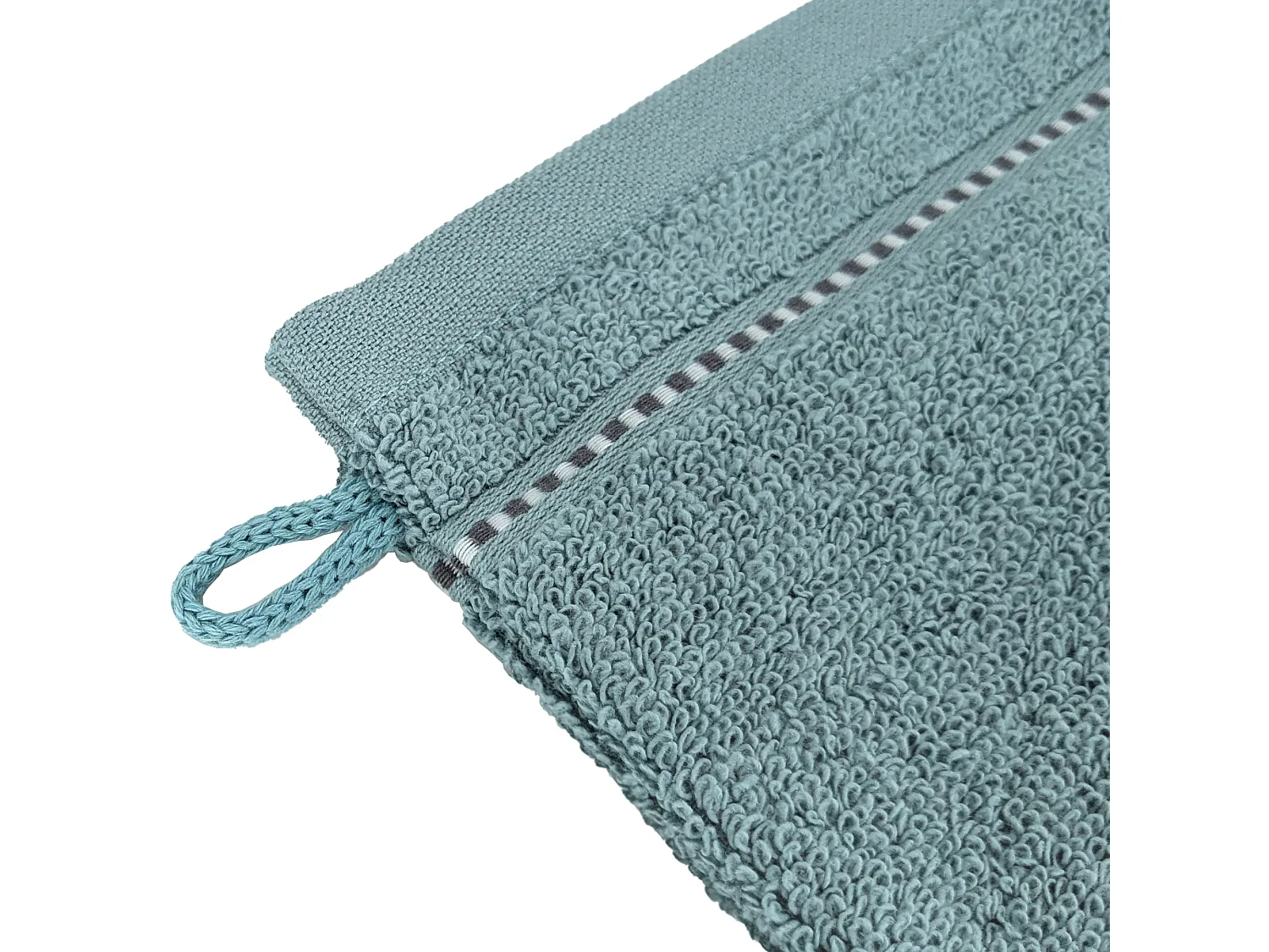 Lot de 2 gants de toilette 16x21 cm coton 500 g/m² CHARM bleu Olympique