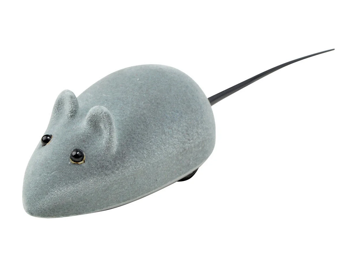 Jouet pour Chat "Souris Mécanique" 18cm Gris