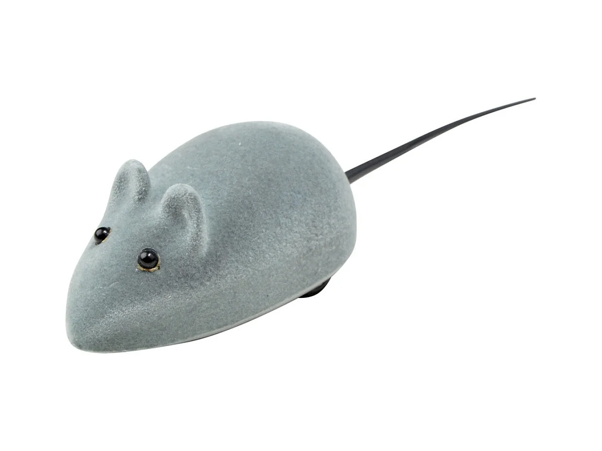 Jouet pour Chat "Souris Mécanique" 18cm Gris