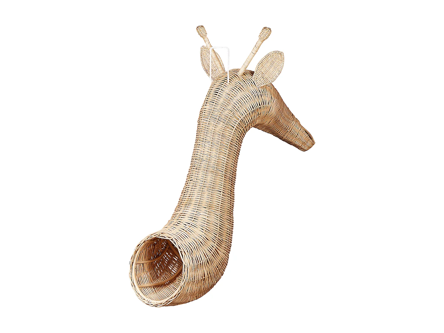 Décoration murale Girafe BANANEC Rotin 83 cm Naturel