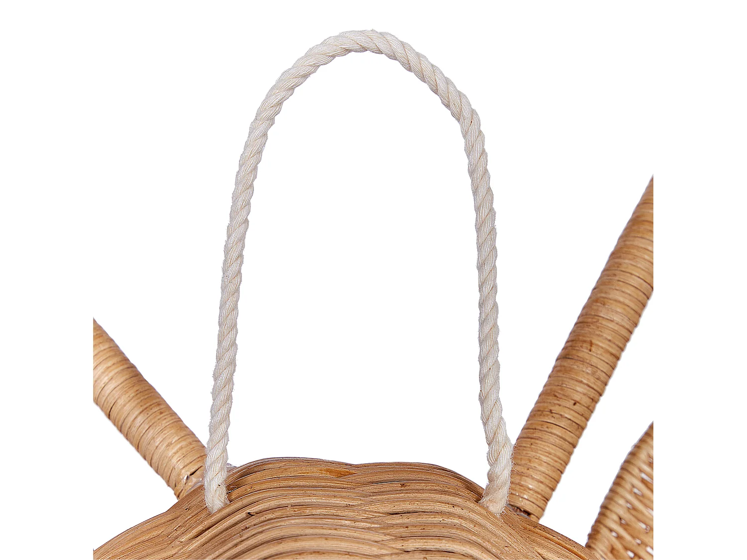 Décoration murale Girafe BANANEC Rotin 83 cm Naturel