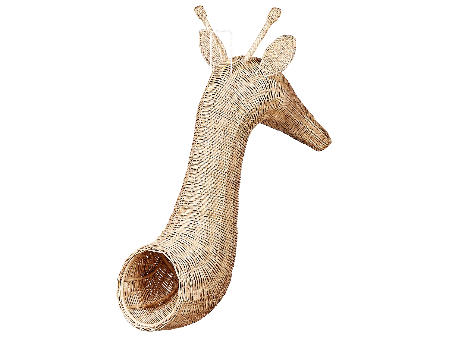 Décoration murale Girafe BANANEC Rotin 83 cm Naturel