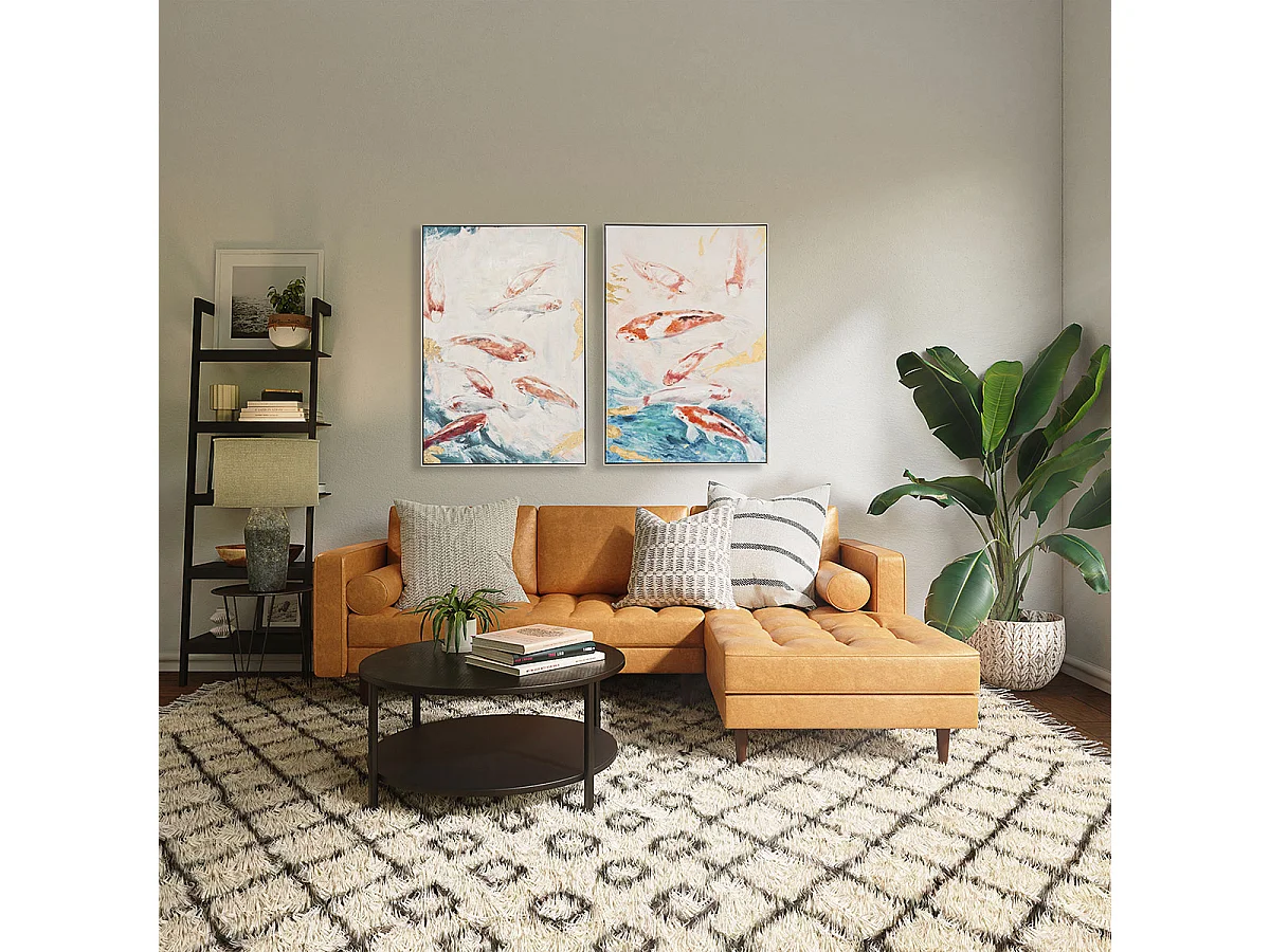 Tableau peinture à l'huile, peinte murale imprimée avec cadre en bois - Longueur 120 x Profondeur 3,50  x Hauteur 80 cm