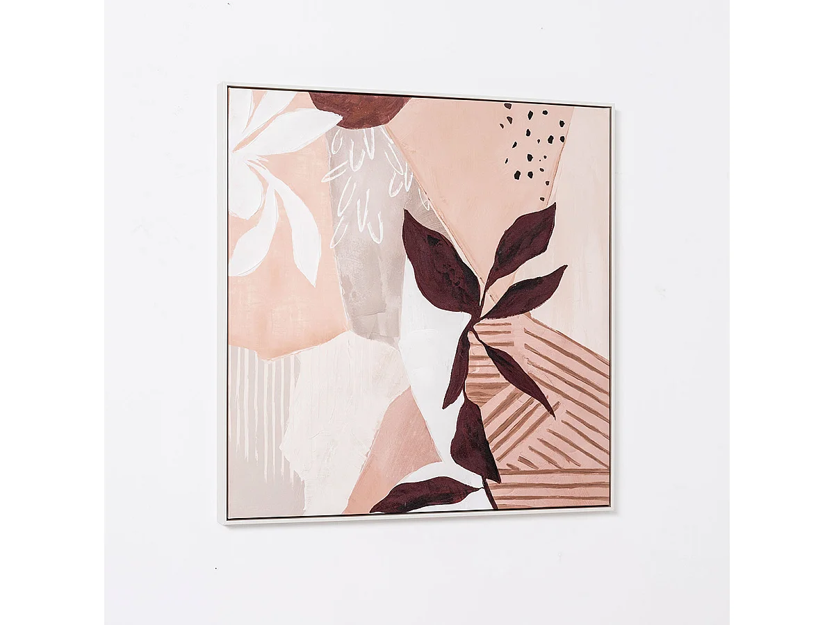 Ensemble 2 tableaux peinture à l'huile sur toile, peinte avec cadre en bois - Longueur 160  x Profondeur 5 x Hauteur 80 cm