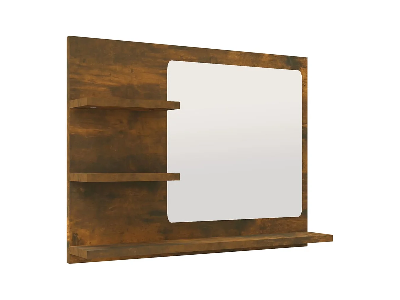 Miroir de bain chêne bois beige 60 x 10.5 x 45 cm 02_0006895
