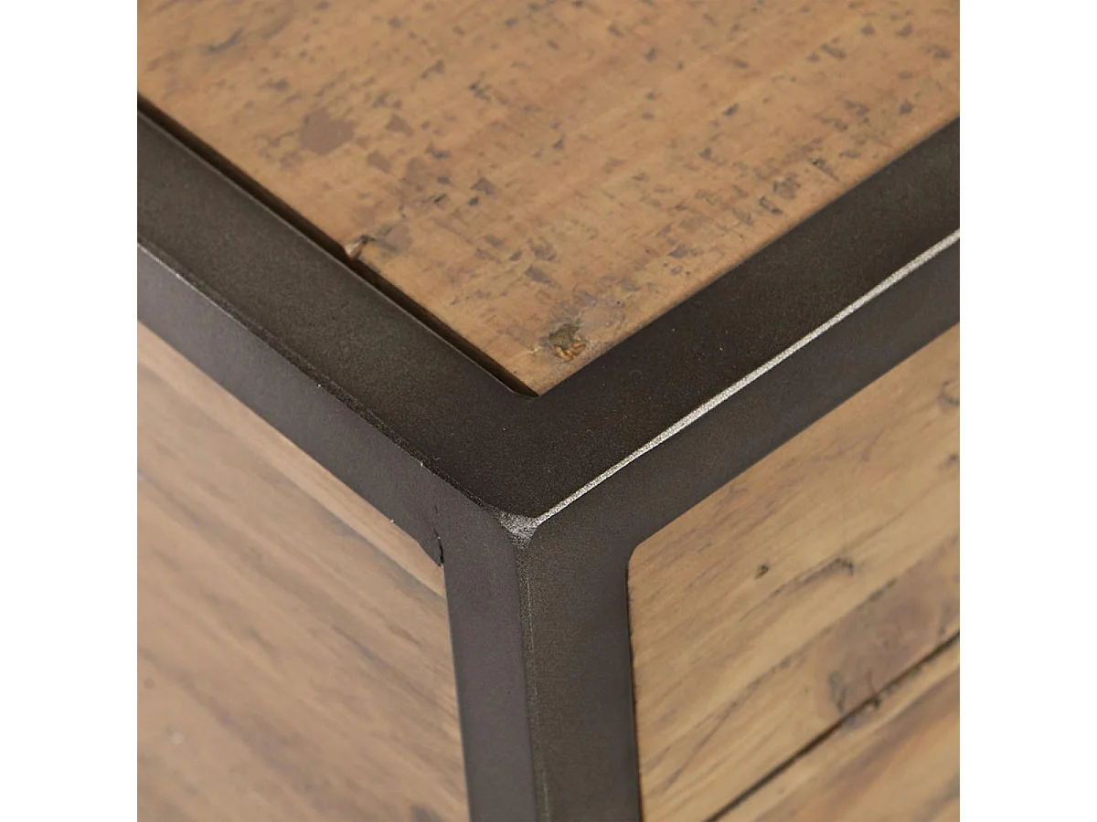 Table de chevet 1 tiroir Bois Marron - Manufacture Interior's