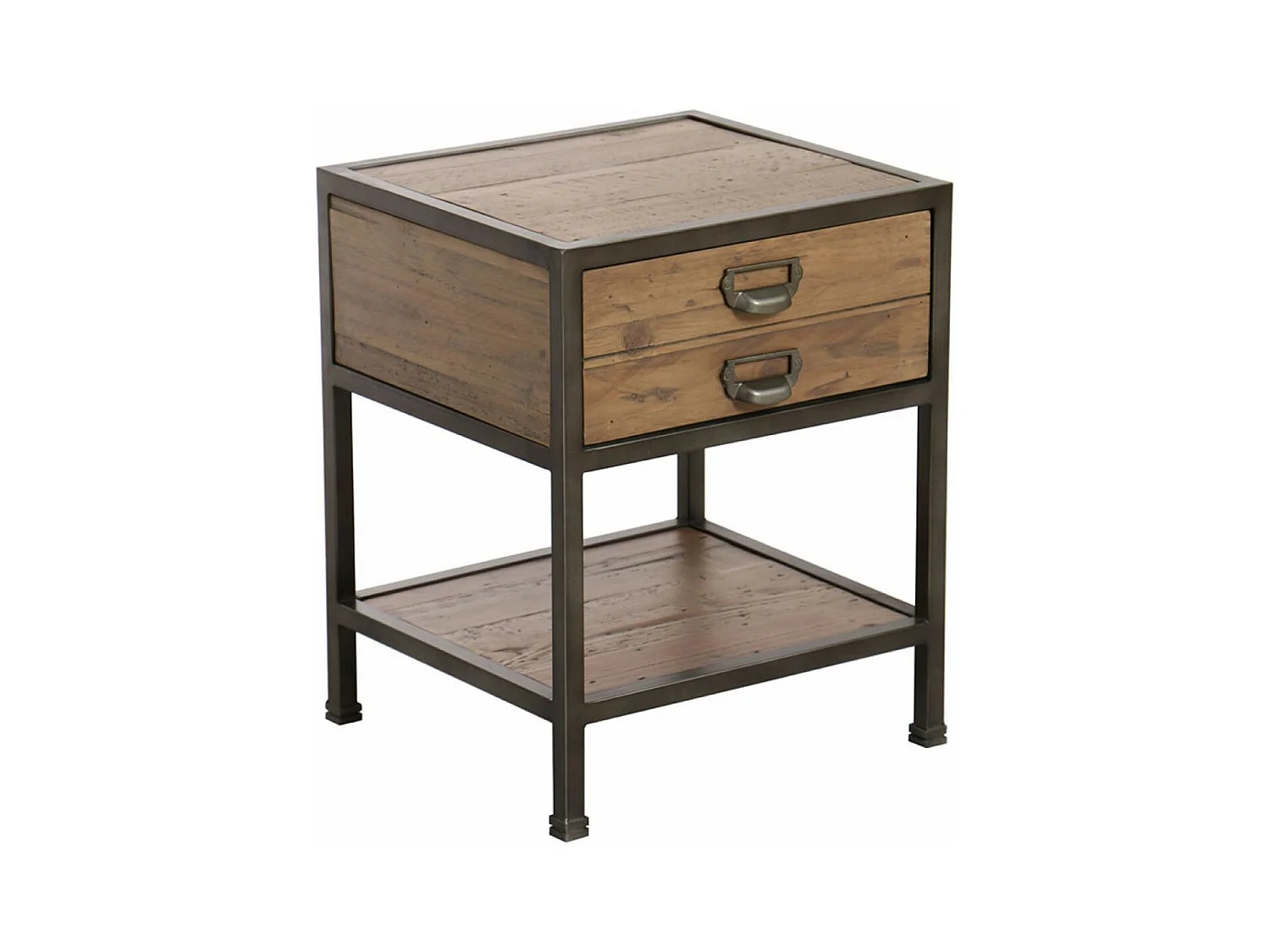 Table de chevet 1 tiroir Bois Marron - Manufacture Interior's