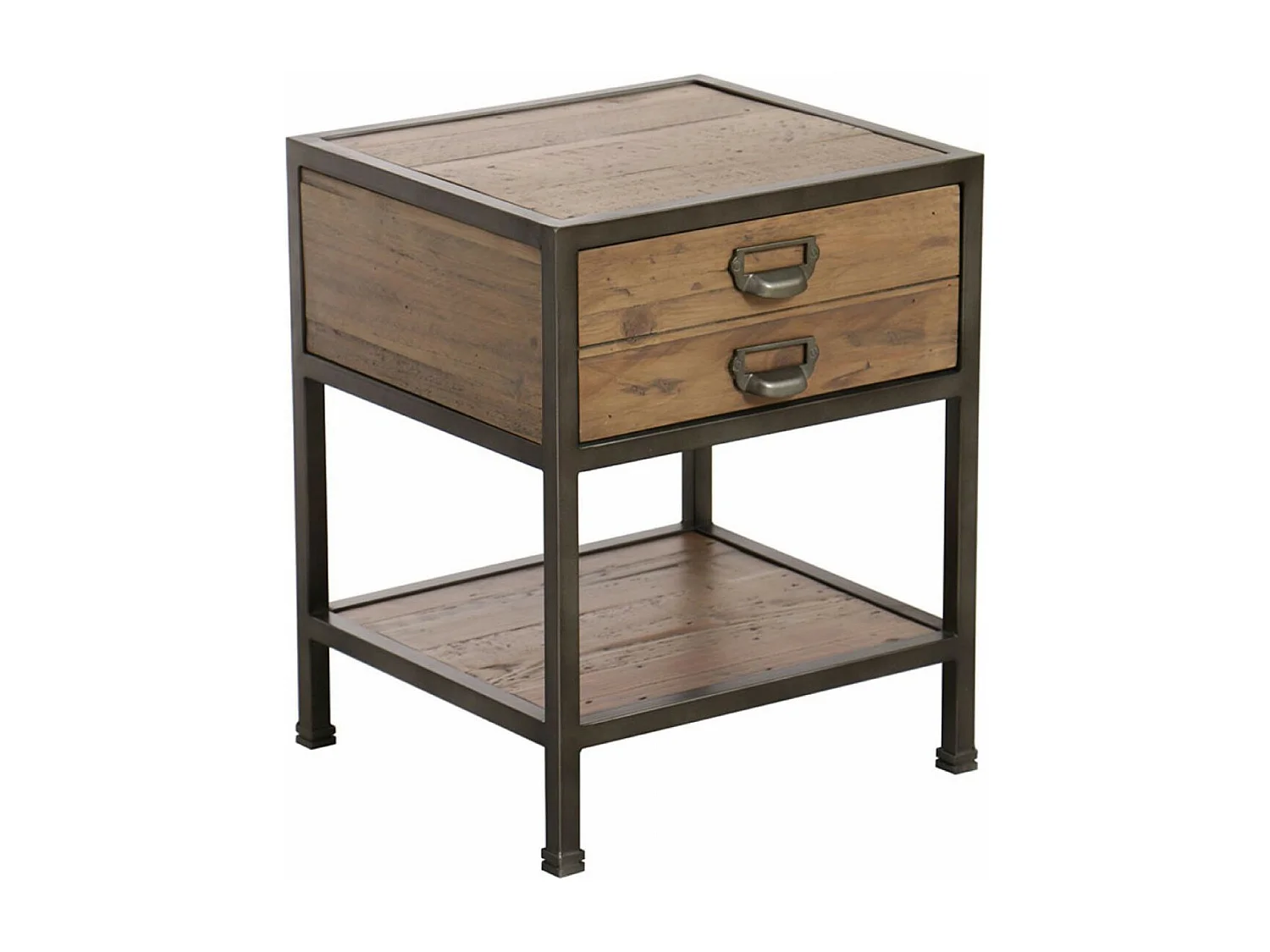 Table de chevet 1 tiroir Bois Marron - Manufacture Interior's