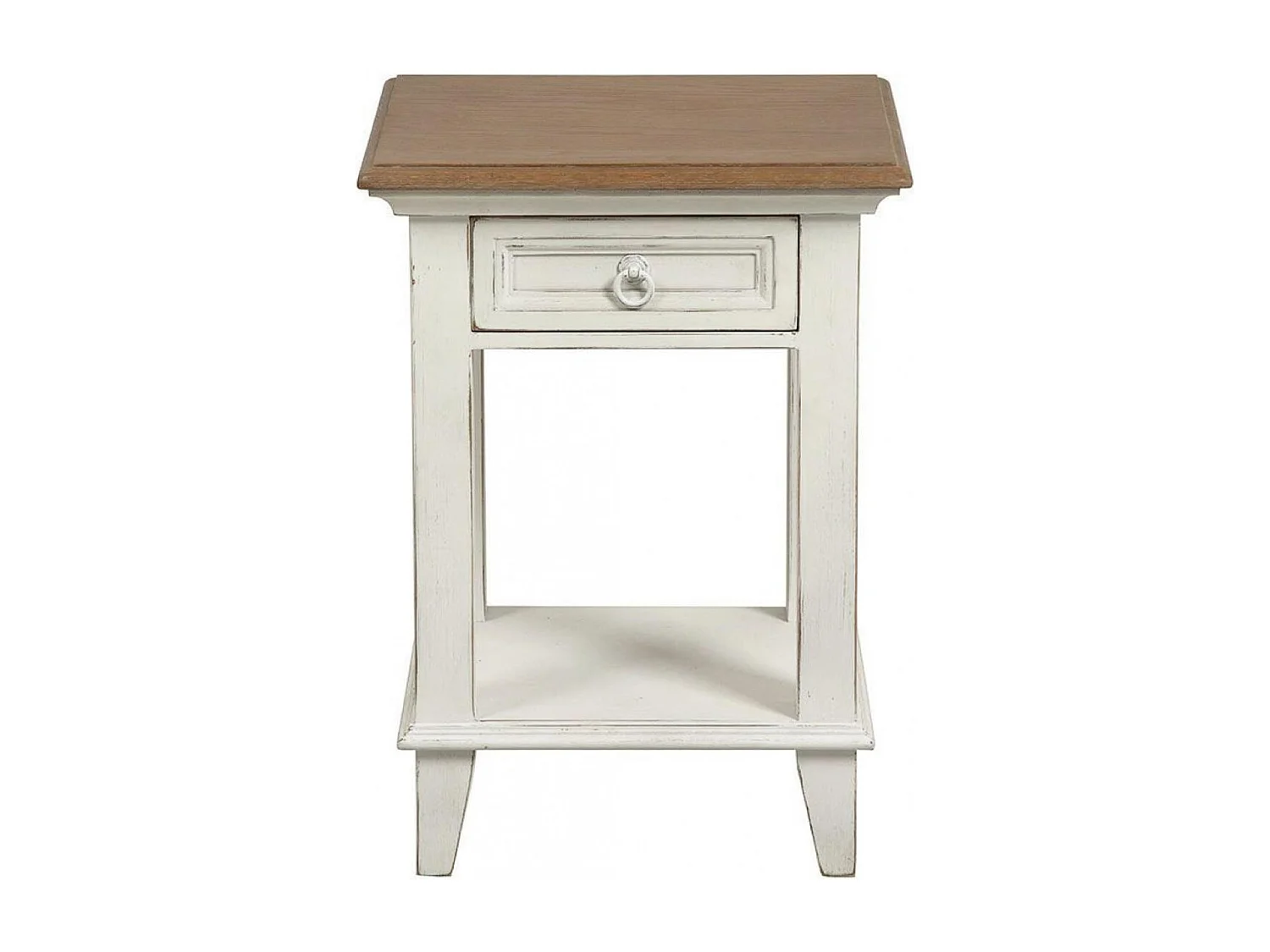 Table de chevet ouvert 1 tiroir Bois Blanc - Esquisse Interior's