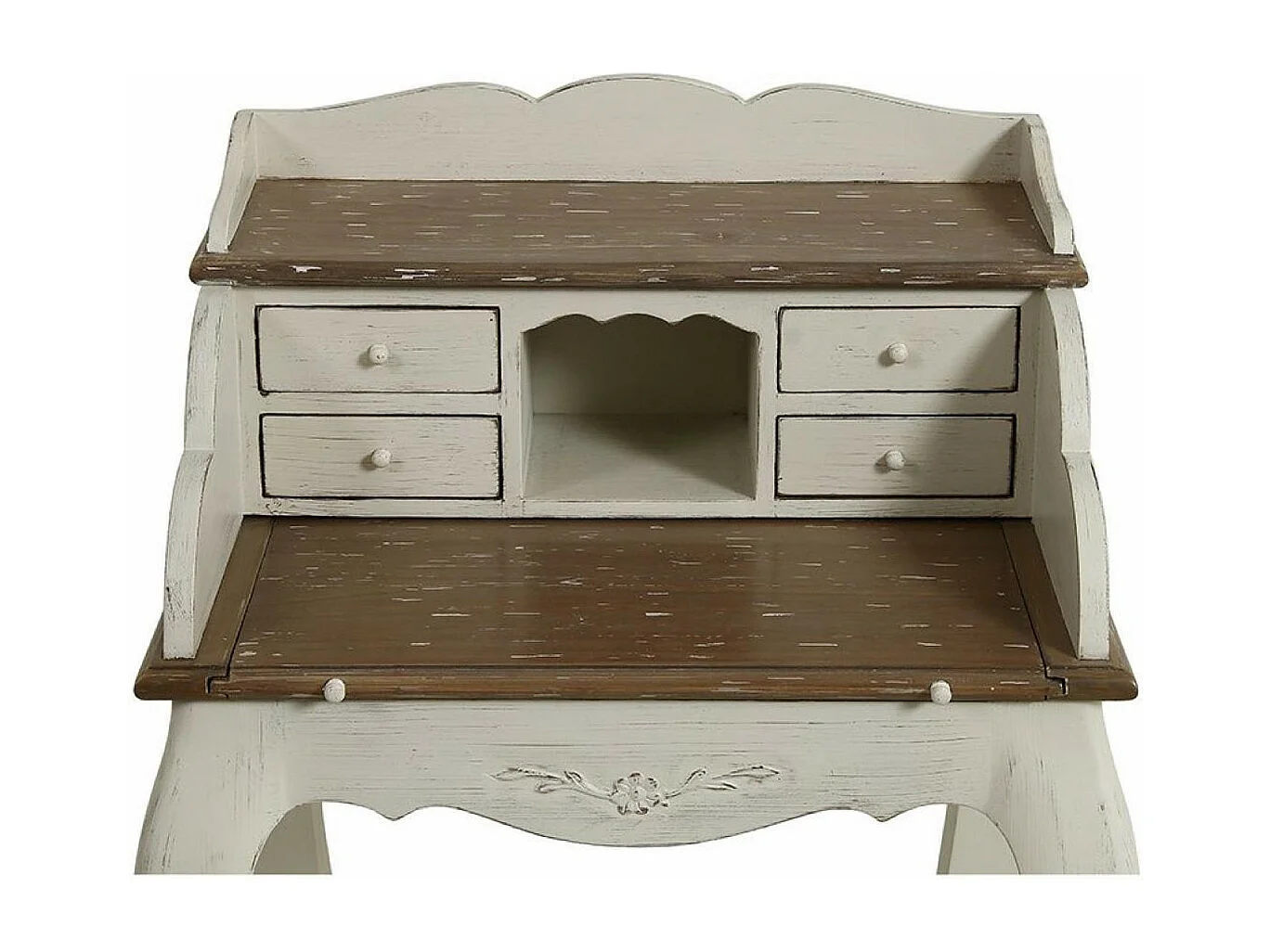 Secrétaire 4 tiroirs Bois Blanc - Château Interior's