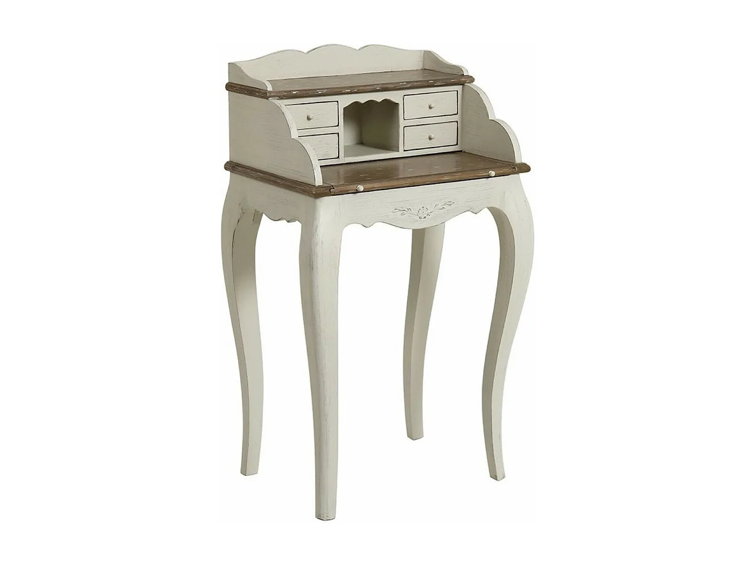 Secrétaire 4 tiroirs Bois Blanc - Château Interior's