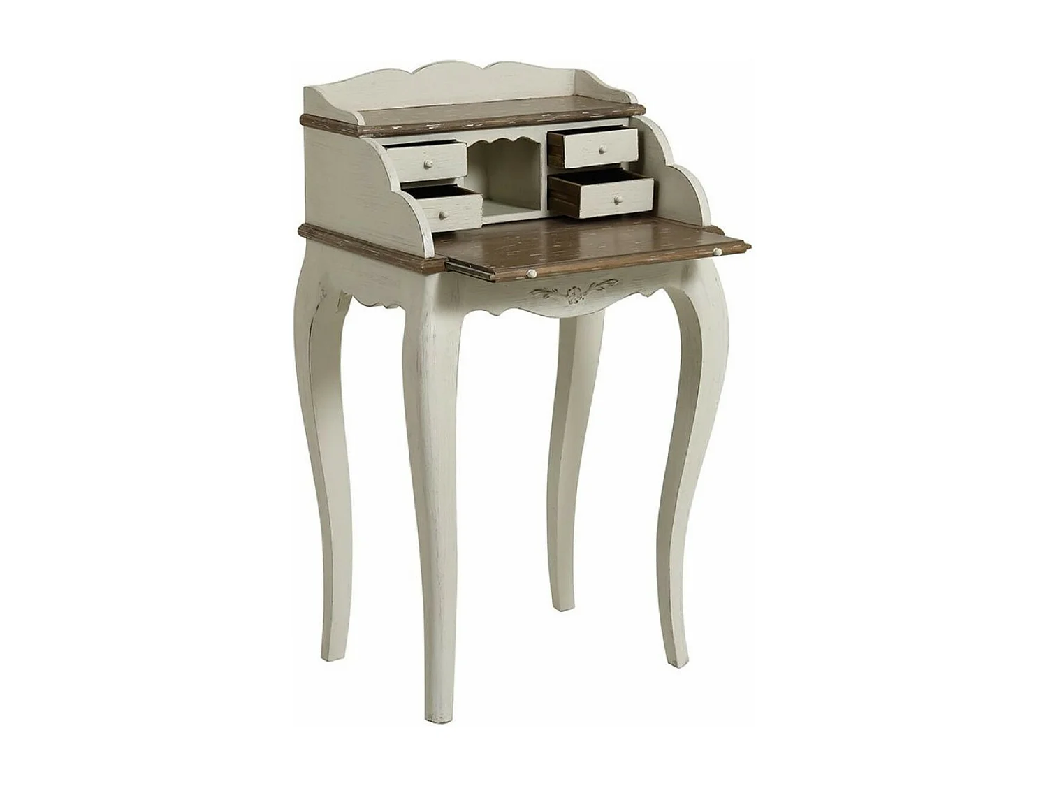 Secrétaire 4 tiroirs Bois Blanc - Château Interior's