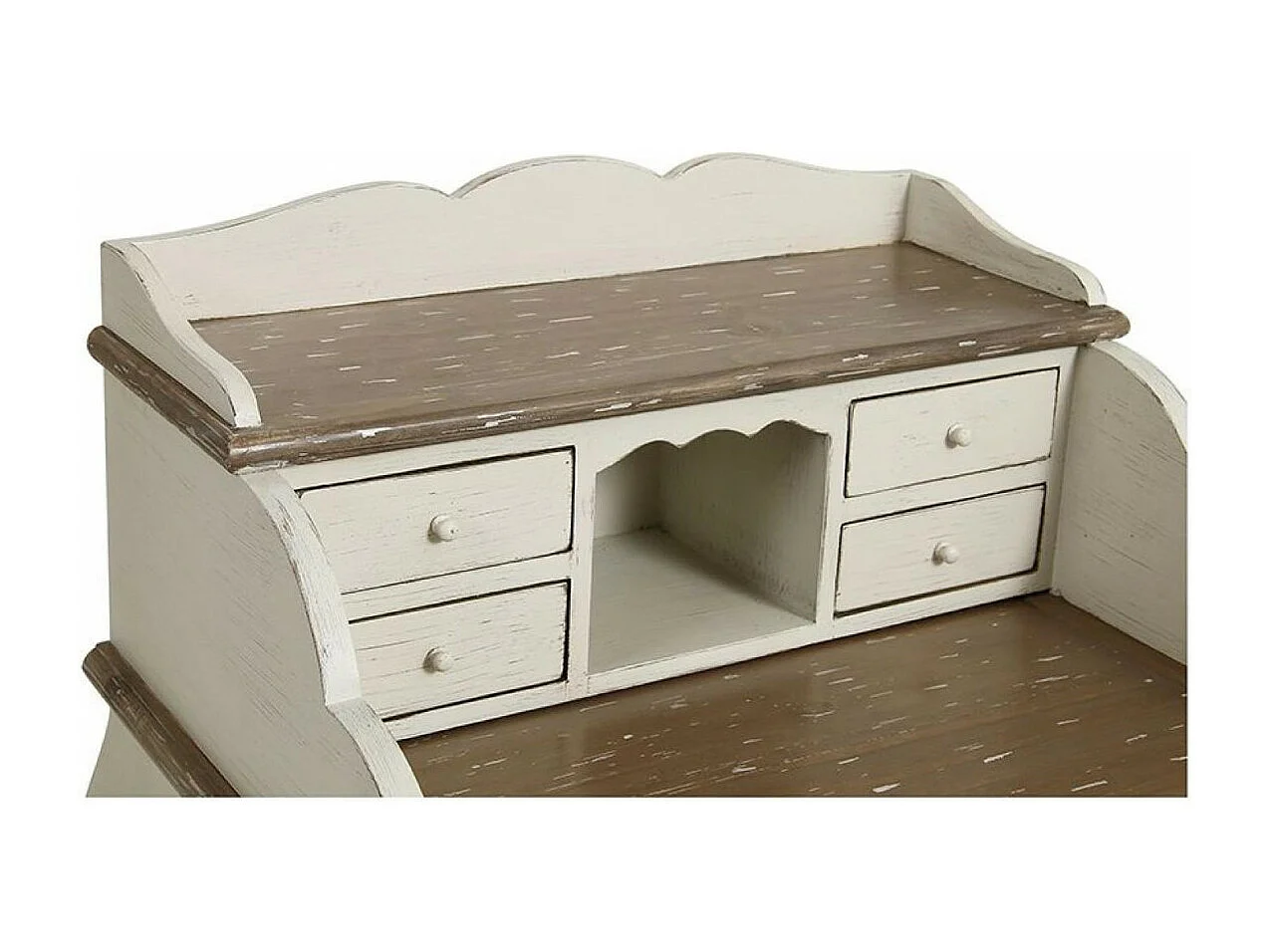 Secrétaire 4 tiroirs Bois Blanc - Château Interior's