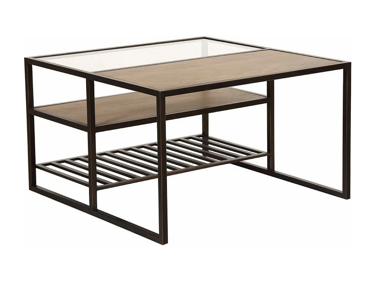 Table basse carrée Bois Marron - Demeure Interior's