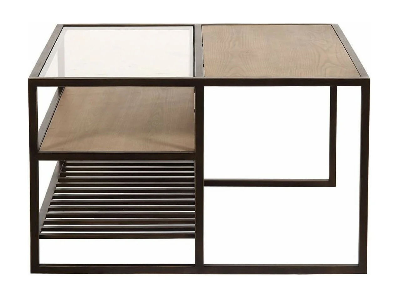 Table basse carrée Bois Marron - Demeure Interior's