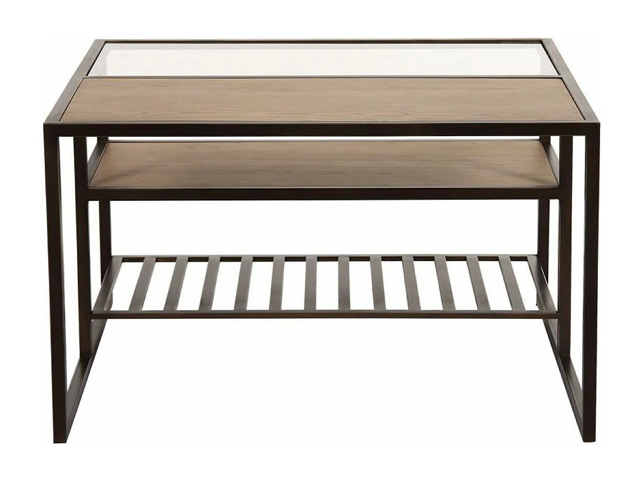 Table basse carrée Bois Marron - Demeure Interior's