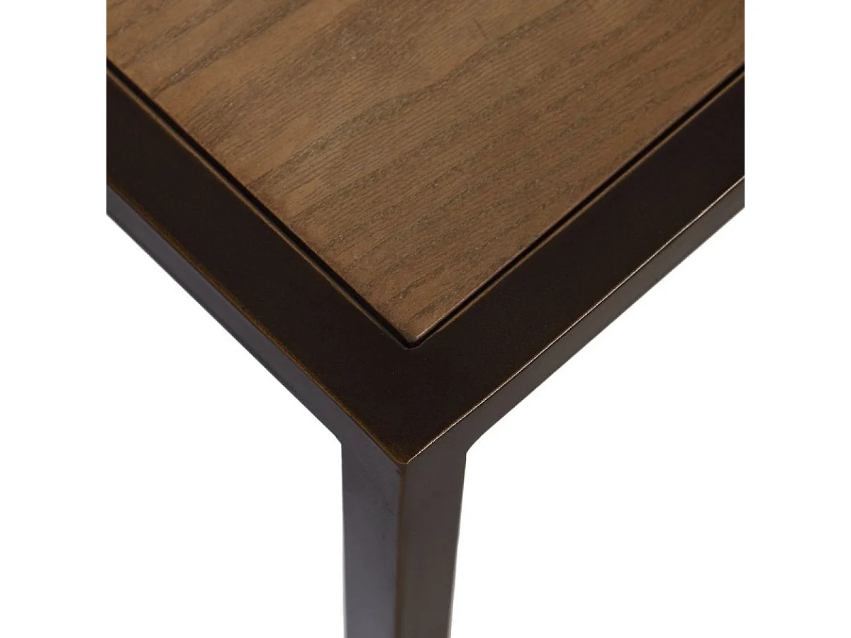 Table basse carrée Bois Marron - Demeure Interior's