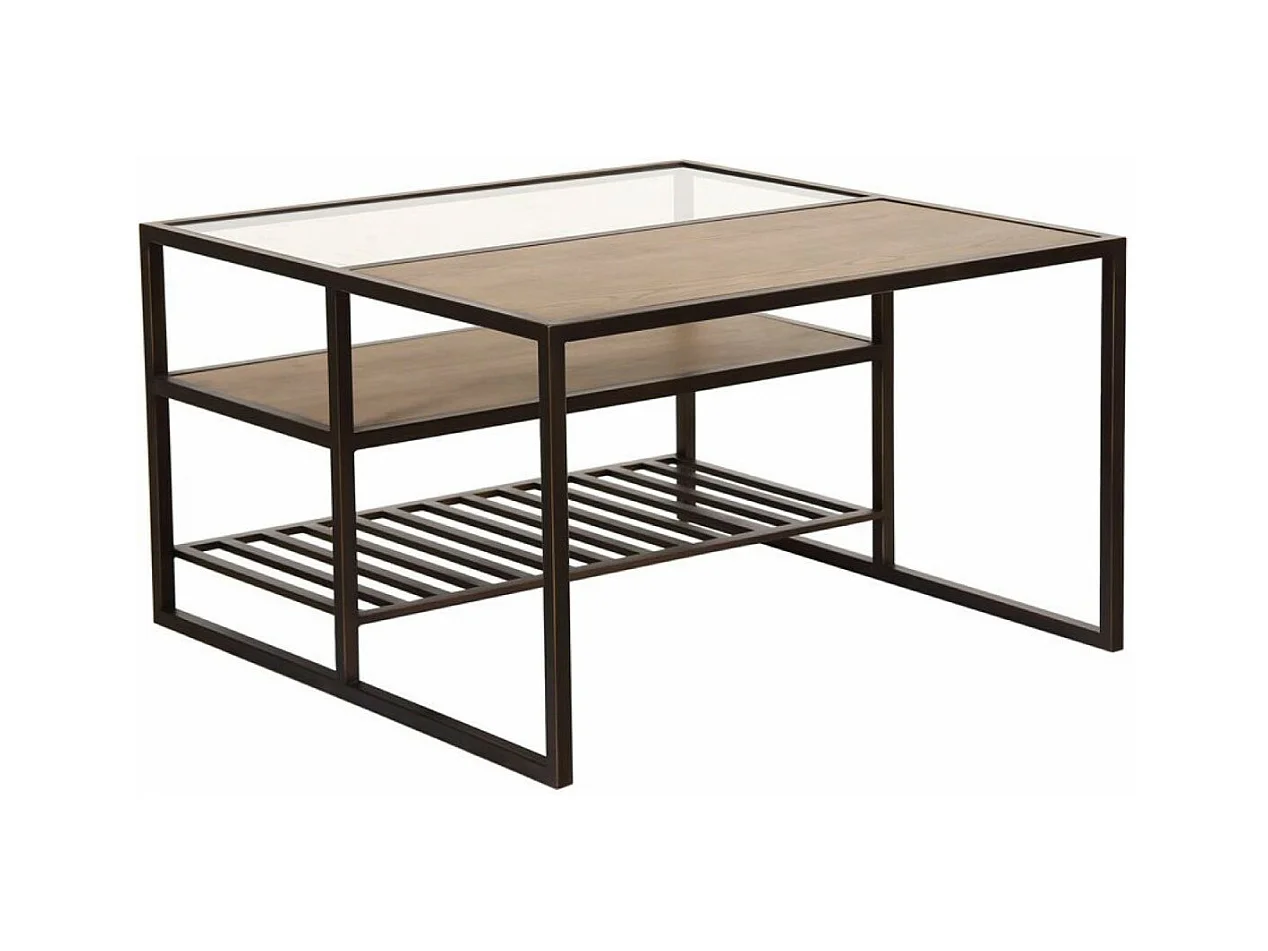 Table basse carrée Bois Marron - Demeure Interior's