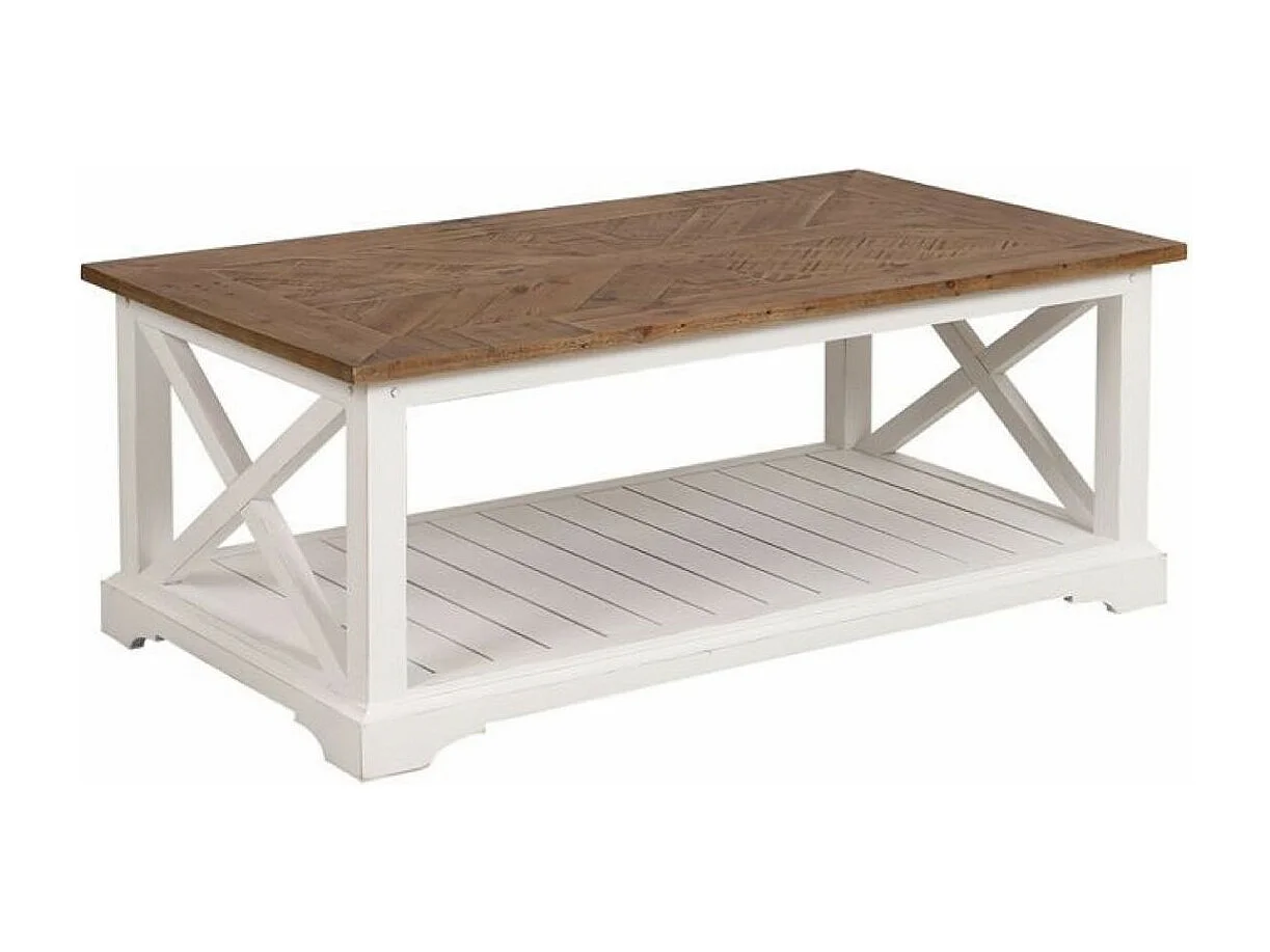 Table basse Bois Blanc - Vénitiennes Interior's