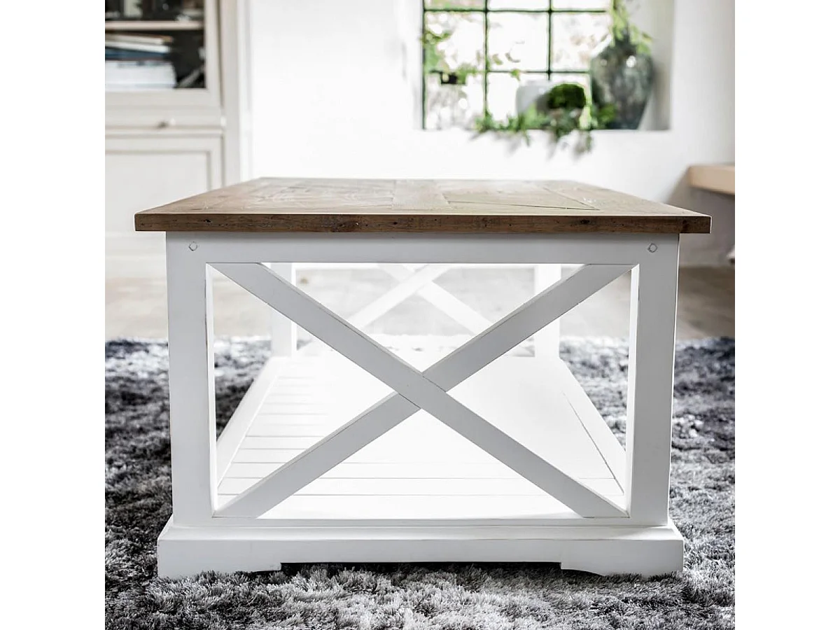 Table basse Bois Blanc - Vénitiennes Interior's