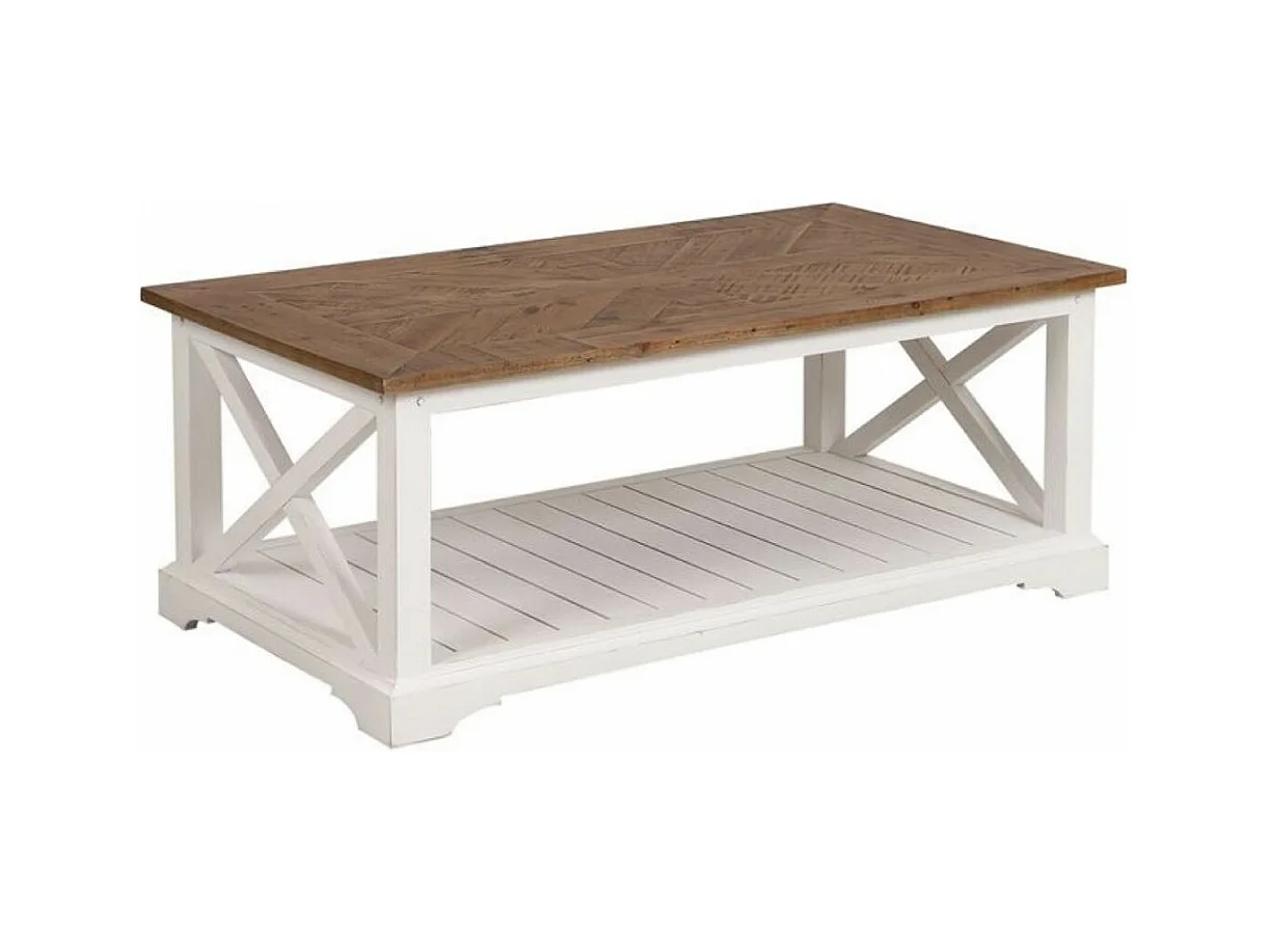 Table basse Bois Blanc - Vénitiennes Interior's
