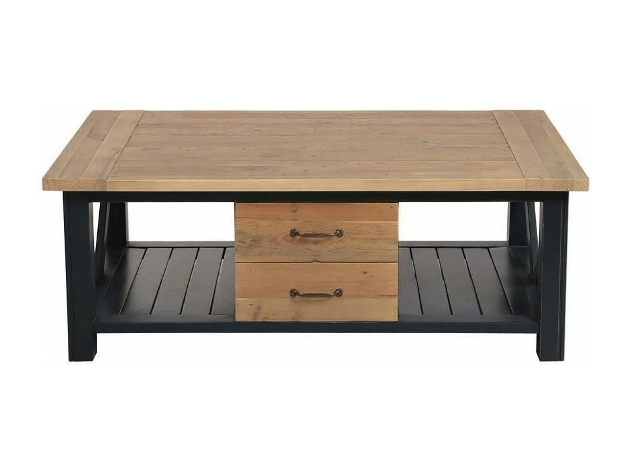 Table basse rectangulaire Bois Bleu - Rivages Interior's