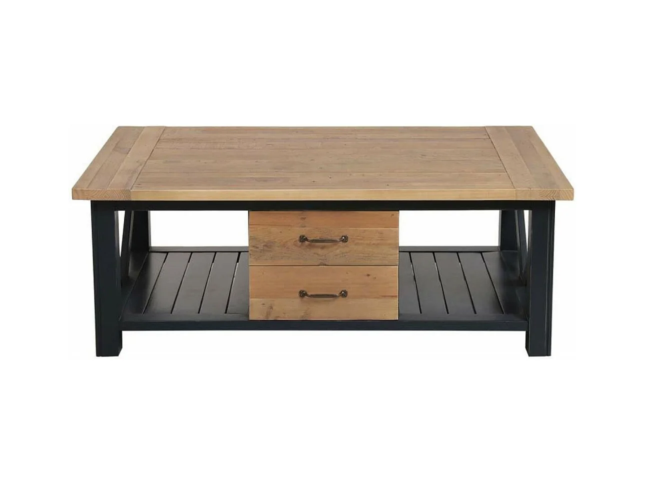 Table basse rectangulaire Bois Bleu - Rivages Interior's