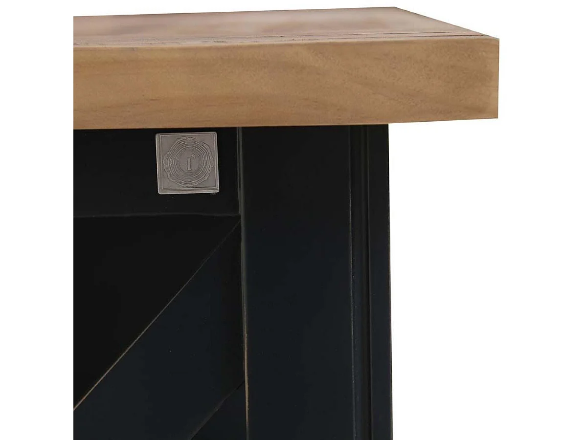 Table basse rectangulaire MDF Noir - Rivages Interior's