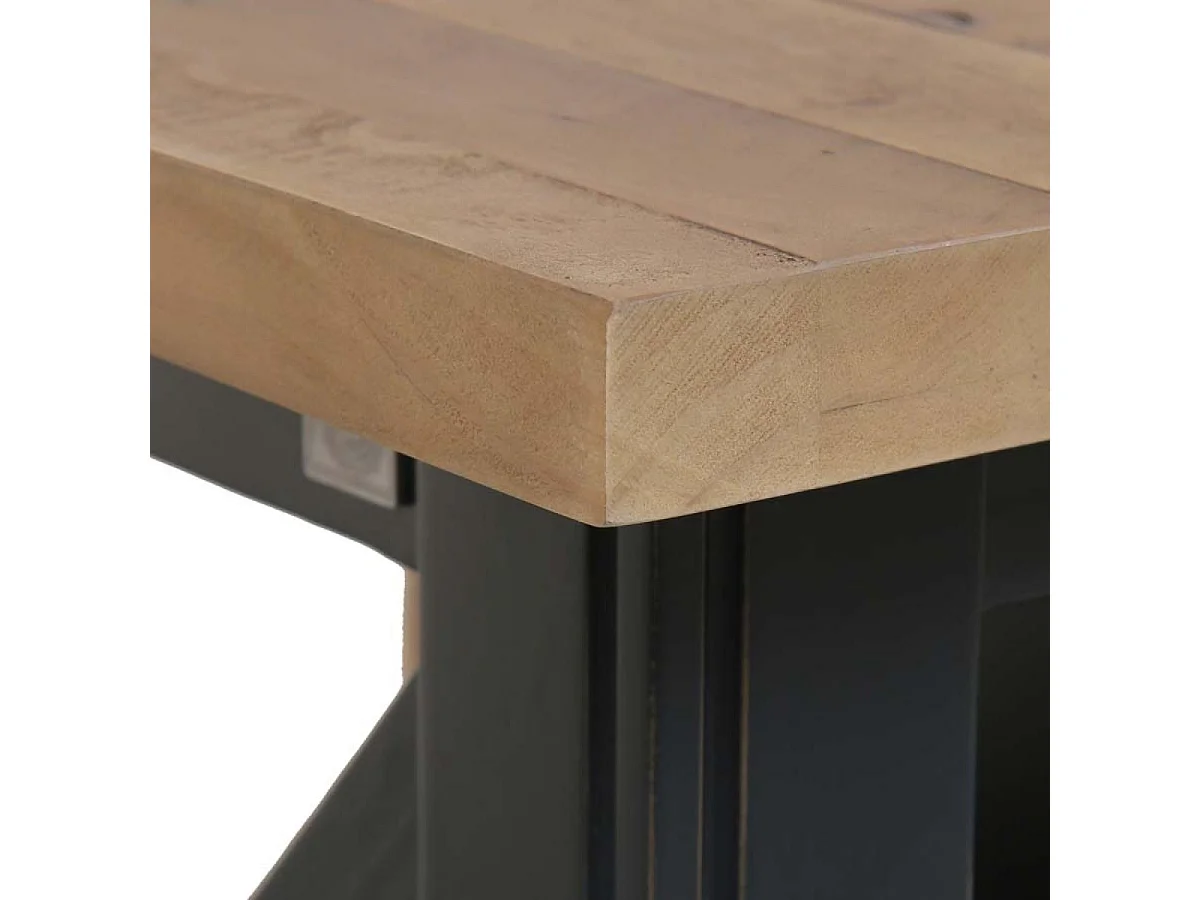 Table basse rectangulaire MDF Noir - Rivages Interior's