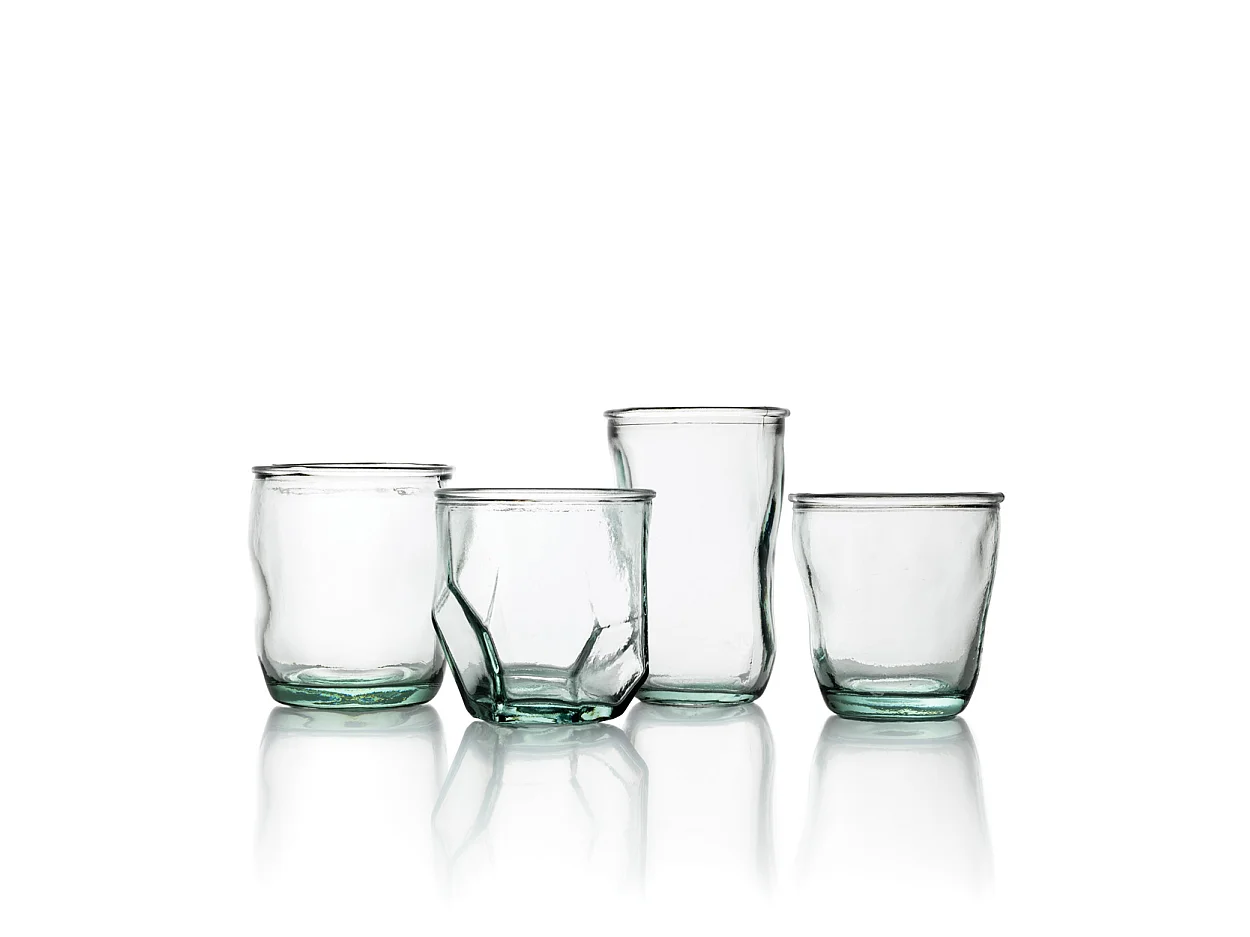 Le Verre Yin - Bleu - Verre Recyclé