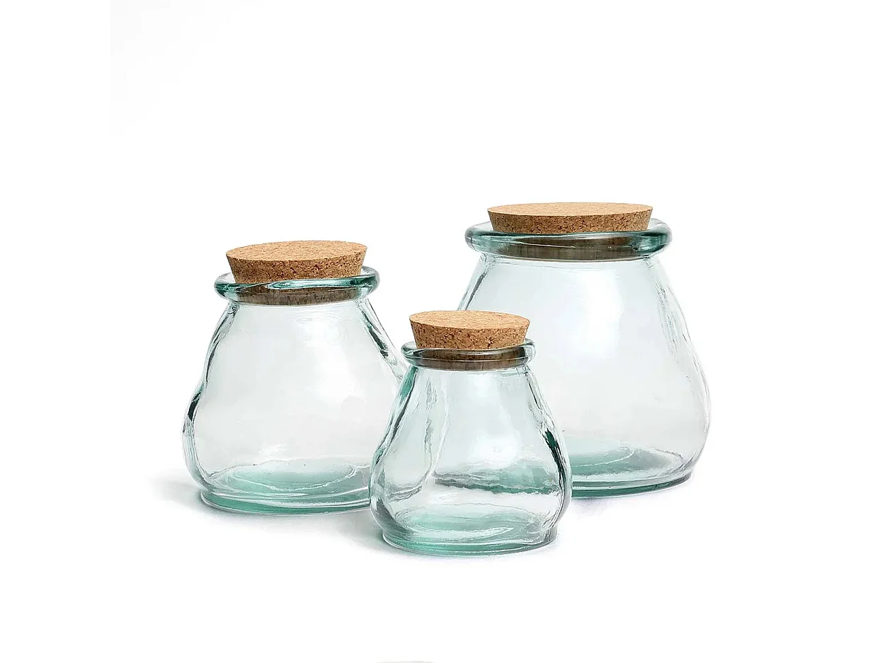 Vaso Di Vetro Belly - Blu - M