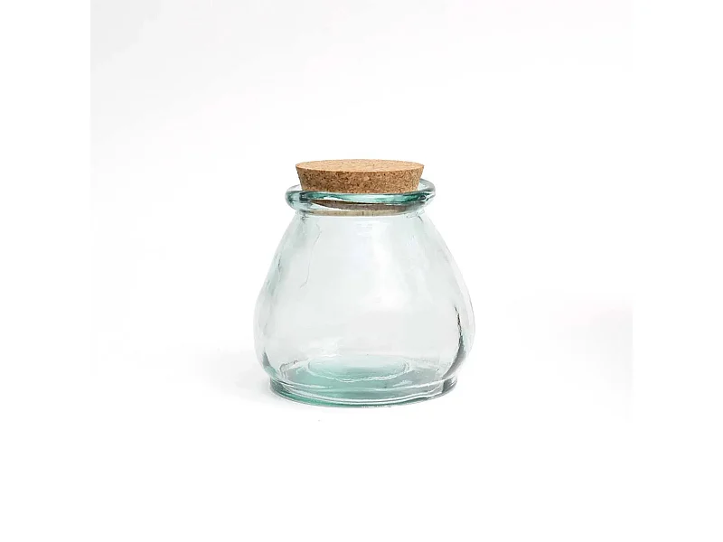 Le Pot en Verre Belly - Bleu - S