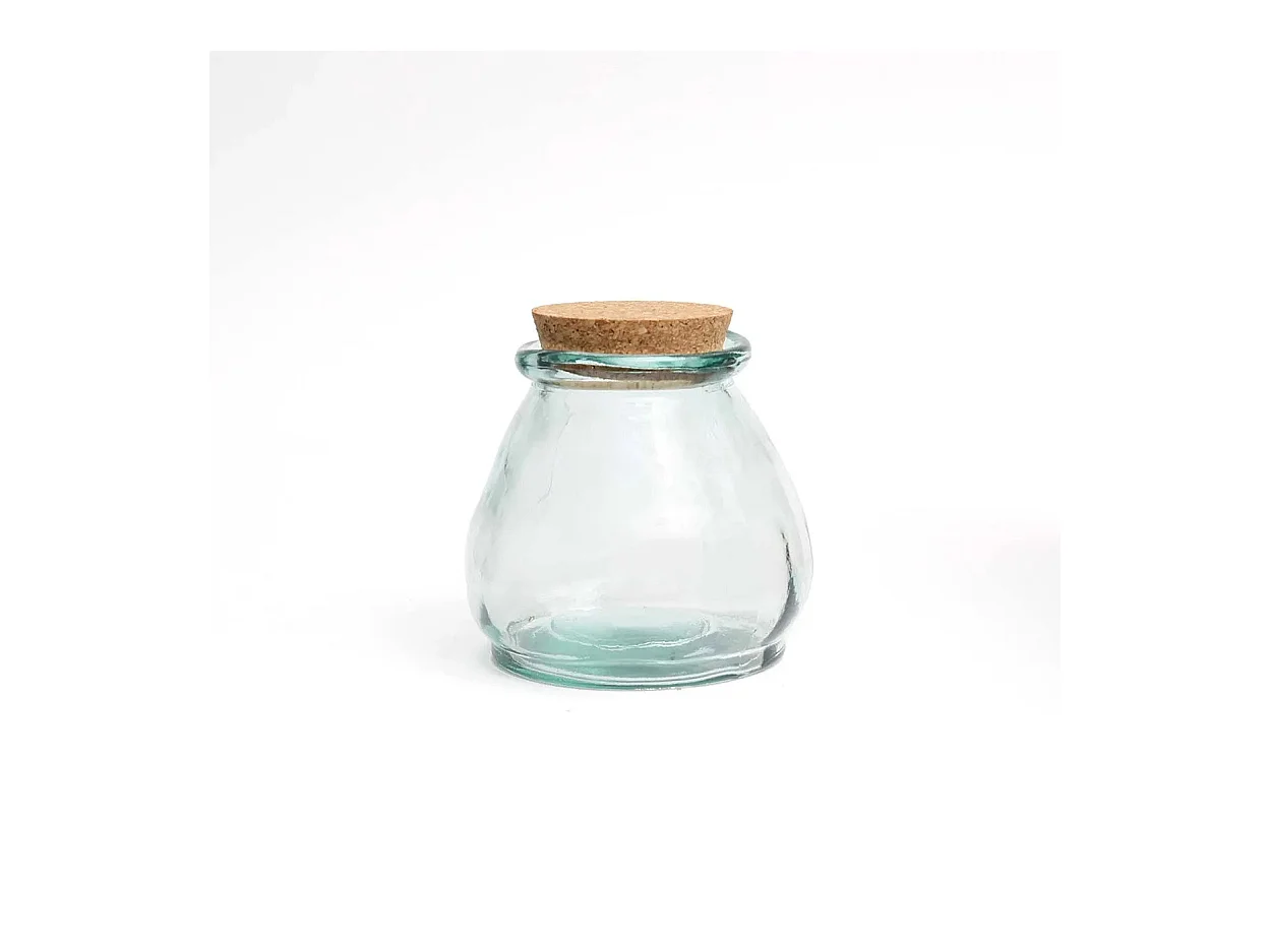 Le Pot en Verre Belly - Bleu - S